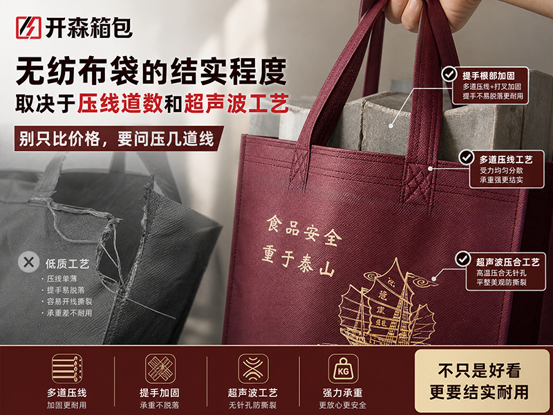 无纺布袋压几道线才结实_超声波工艺是关键