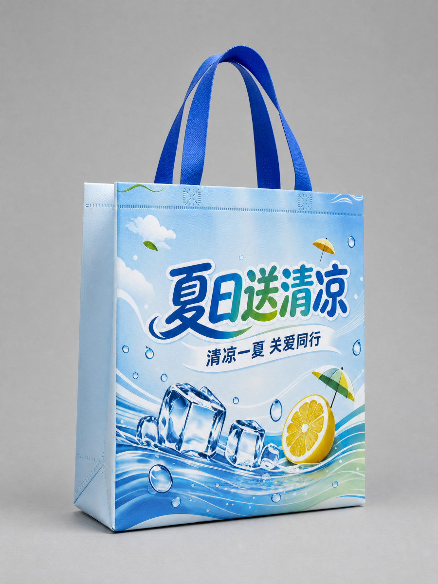 彩色覆膜无纺布袋工会定制