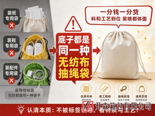 抽绳袋定制单抽绳双抽绳区别